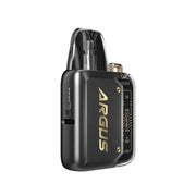 VooPoo Argus P1 Pod Kit Device in Gunmetal – futuristic and compact vape device with a transparent chassis, fast charging, and smooth performance.